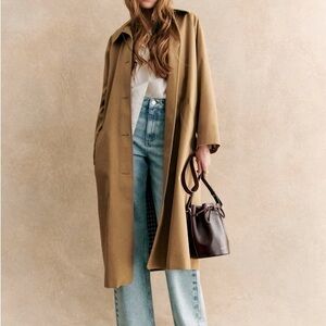 SOLD Sezane Tan Trench Coat
